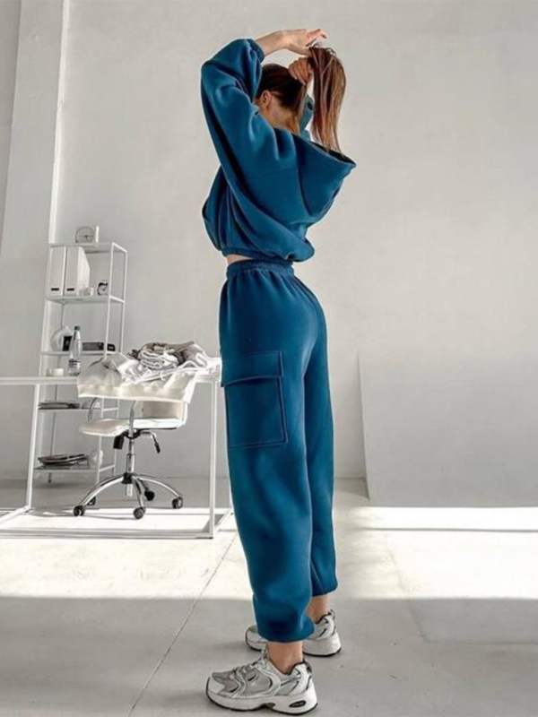 Damen neues modisches, sportliches, lässiges Pullover-Set