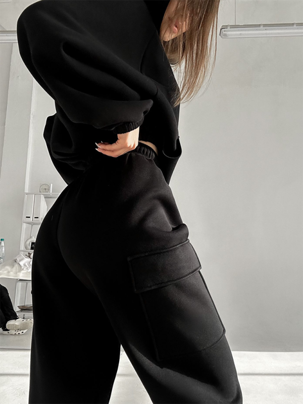 Damen neues modisches, sportliches, lässiges Pullover-Set
