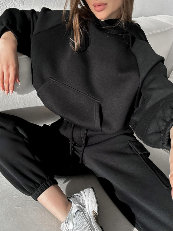 Damen neues modisches, sportliches, lässiges Pullover-Set