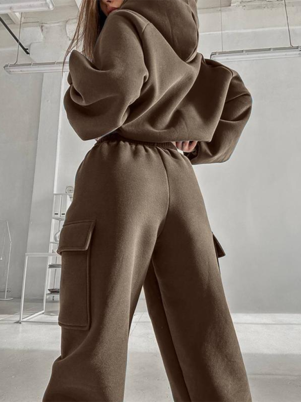 Damen neues modisches, sportliches, lässiges Pullover-Set