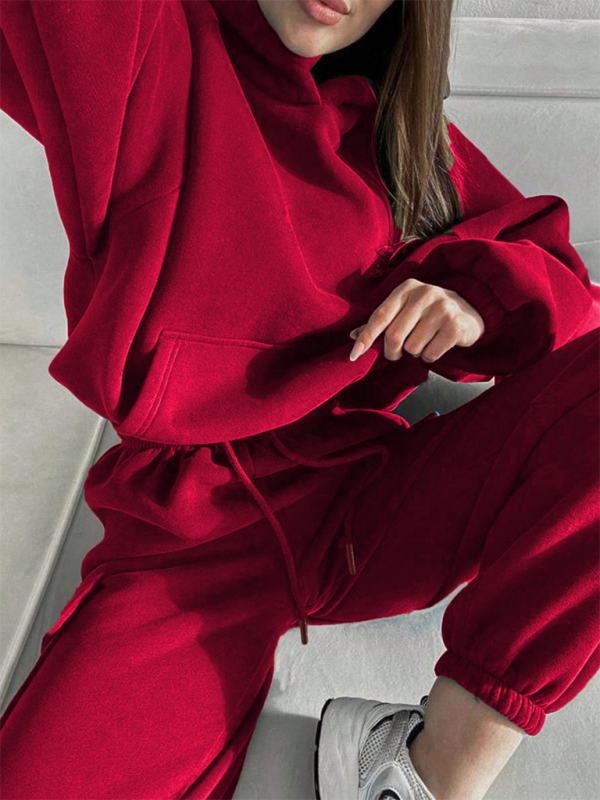 Damen neues modisches, sportliches, lässiges Pullover-Set