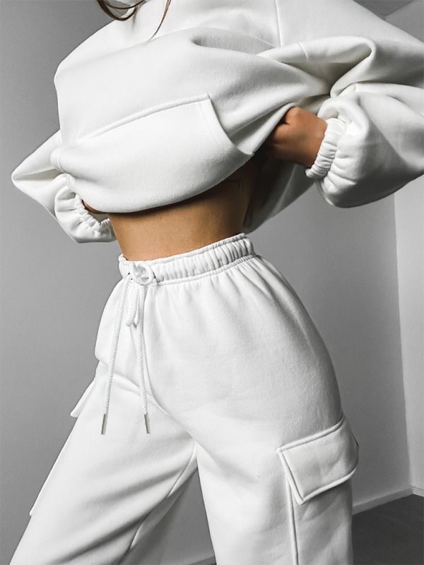 Damen neues modisches, sportliches, lässiges Pullover-Set