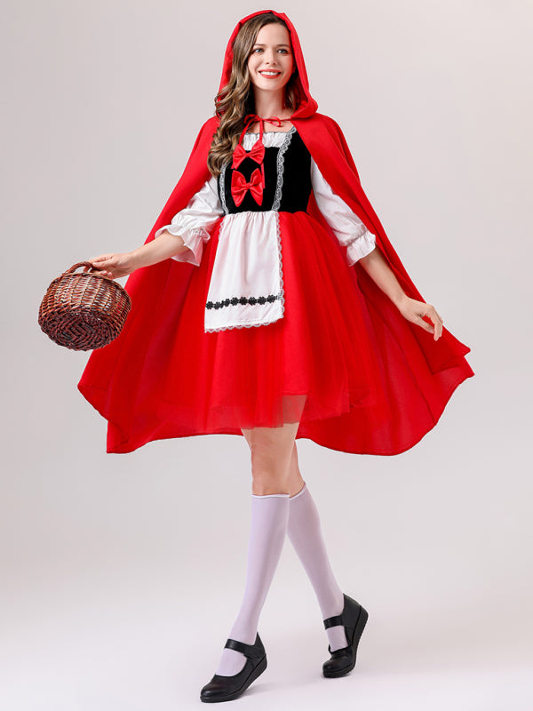 Halloween Rollenspiel Märchen COS Rotkäppchen und der Wolf Drama Kostüm Performance Kleidung