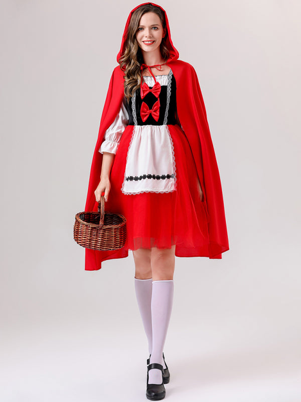 Halloween Rollenspiel Märchen COS Rotkäppchen und der Wolf Drama Kostüm Performance Kleidung