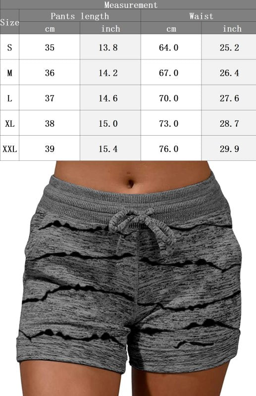 Lässige, modische Damen-Stretch-Shorts mit Taille
