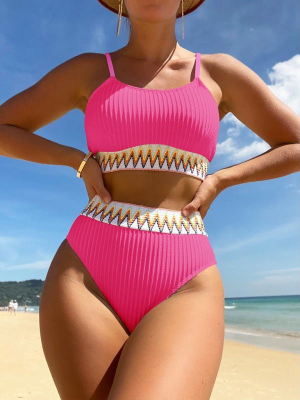 Nouveau Maillot de bain Sexy Bikini mode dames maillot de bain deux pièces ruban