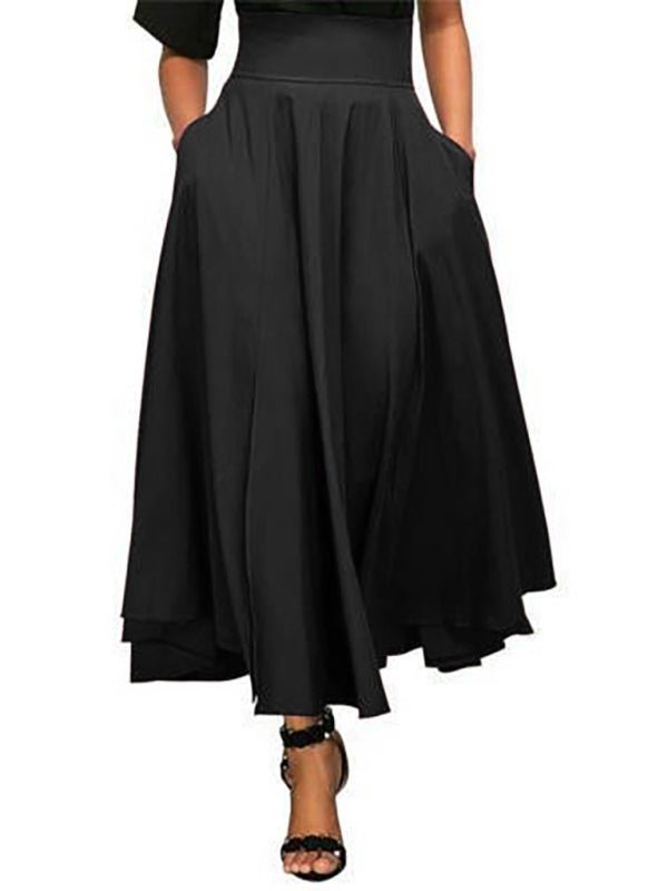 Jupe décontractée taille haute à lacets pour femmes