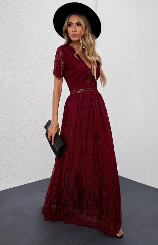 Damen-Maxikleid „Fill Your Heart“ mit Spitze