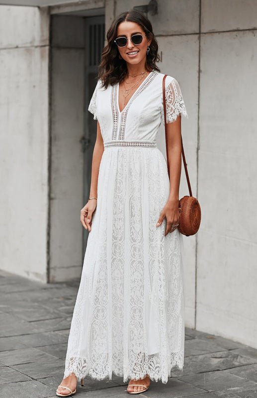 Damen-Maxikleid „Fill Your Heart“ mit Spitze