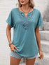 Lace Trim Short Sleeve T-Shirt