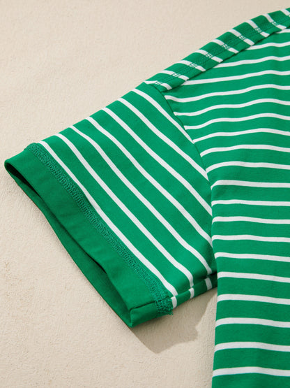 Striped Short Sleeve Relaxed-Fit T-Shirt