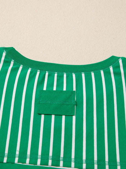 Striped Short Sleeve Relaxed-Fit T-Shirt