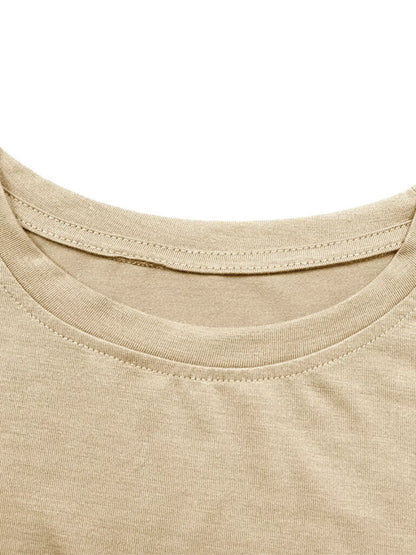 Oversized Solid Color Casual T-Shirt
