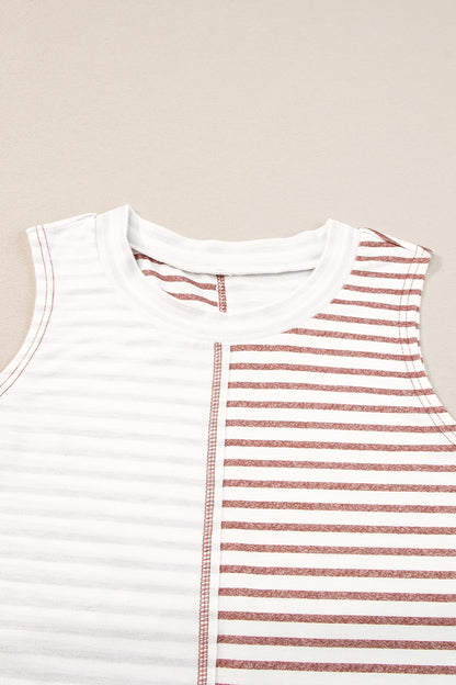 Striped Round Neck Tank