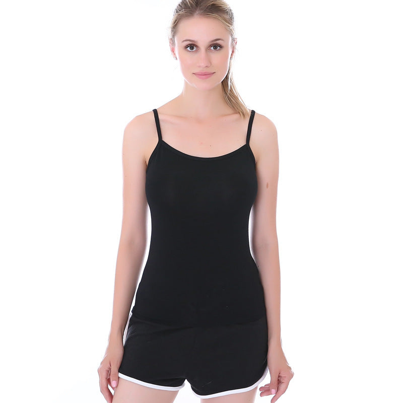 Damen Modische Stretch-Camisole-Weste, vielseitige Basic-Weste 