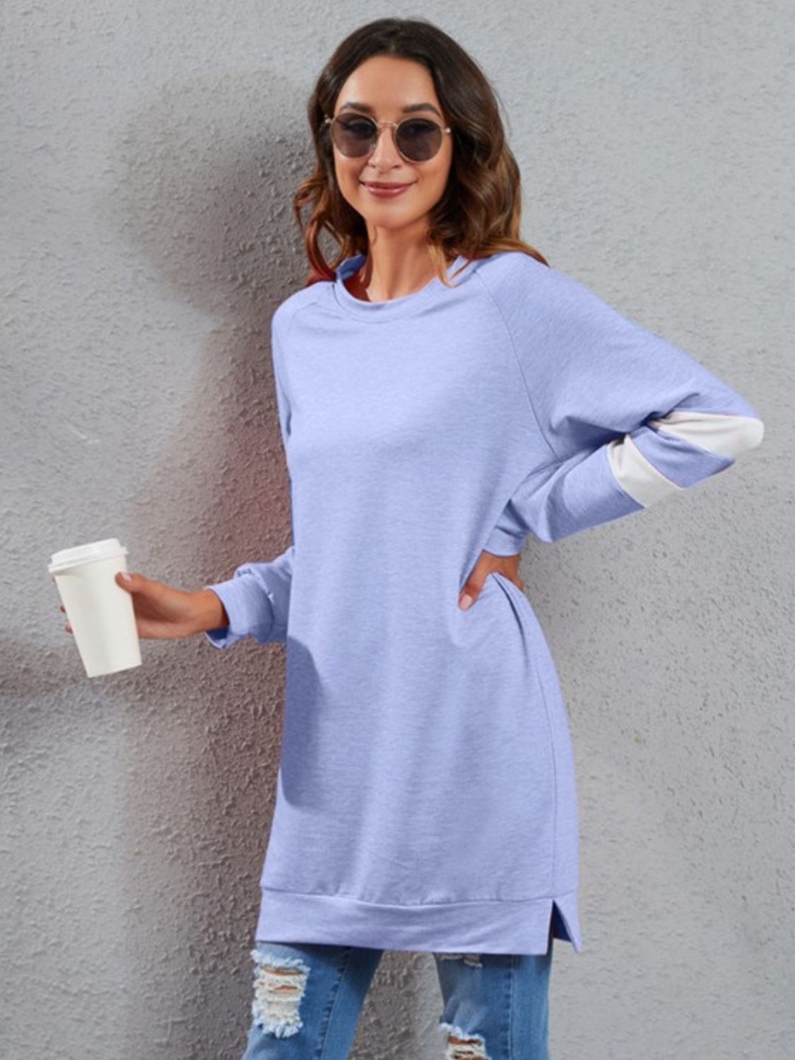 Full Size Striped Round Neck Long Sleeve T-Shirt