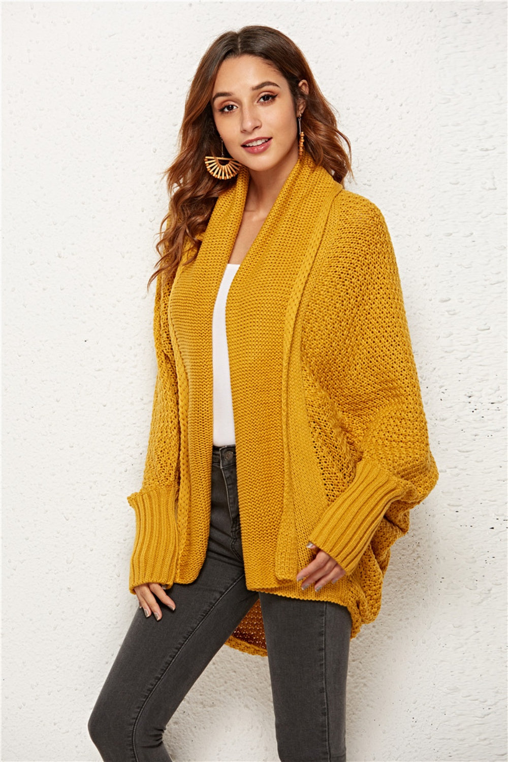 Angel Wings Open Front Batwing Sleeve Cardigan