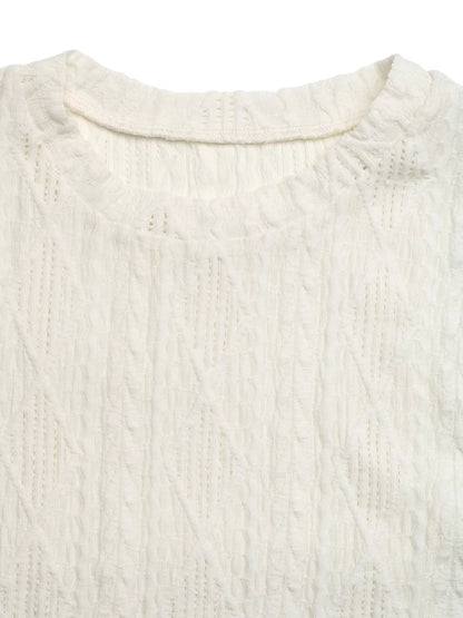 Textured Cap Sleeve Top