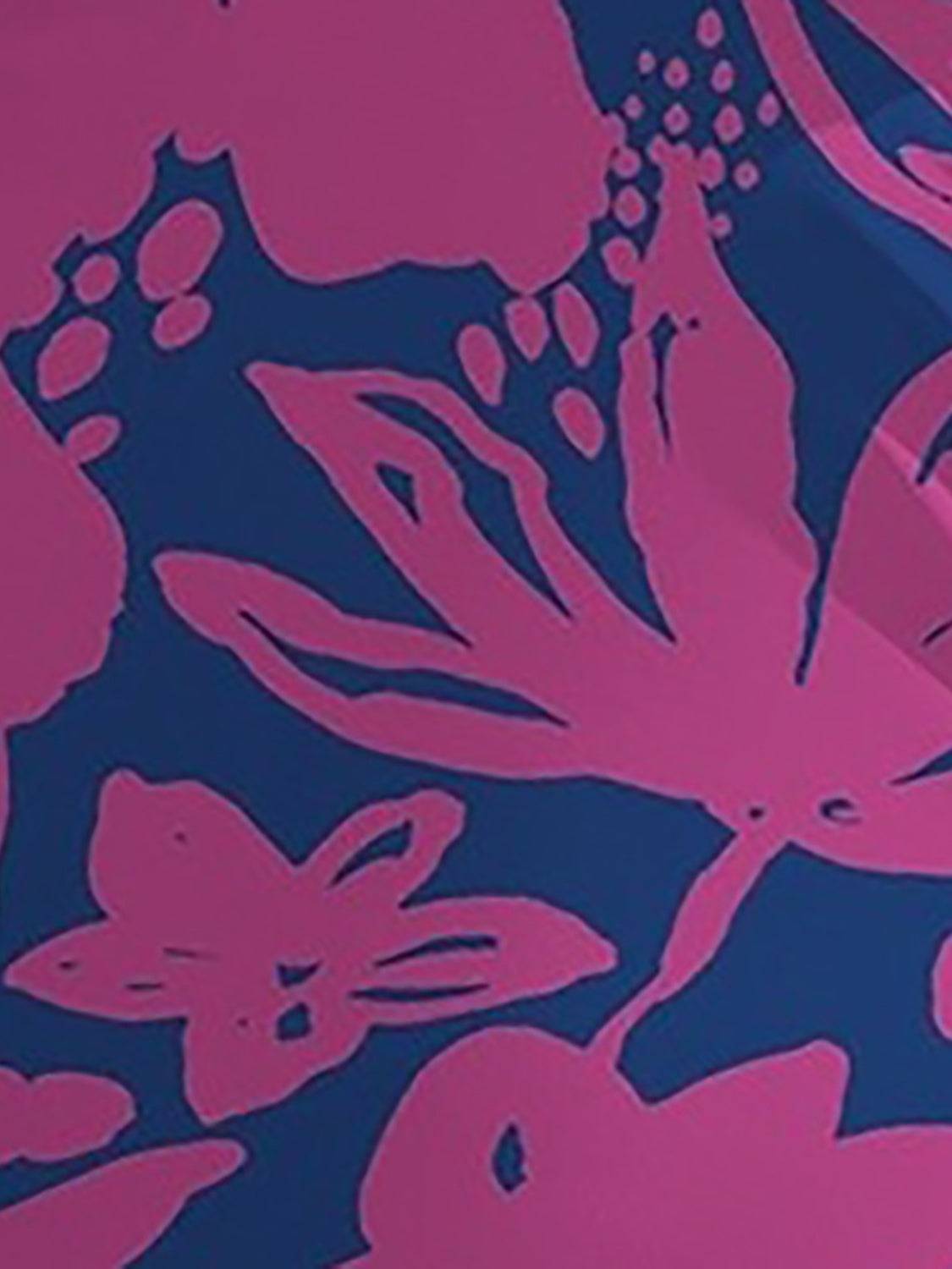 Close-up of FAM-FAM printed swimwear pattern