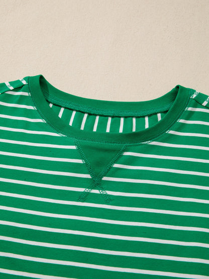 Striped Short Sleeve Relaxed-Fit T-Shirt