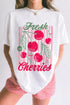 Fresh Cherries Graphic Oversized T-Shirt