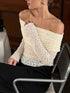 Off Shoulder Long Sleeve Lace Top