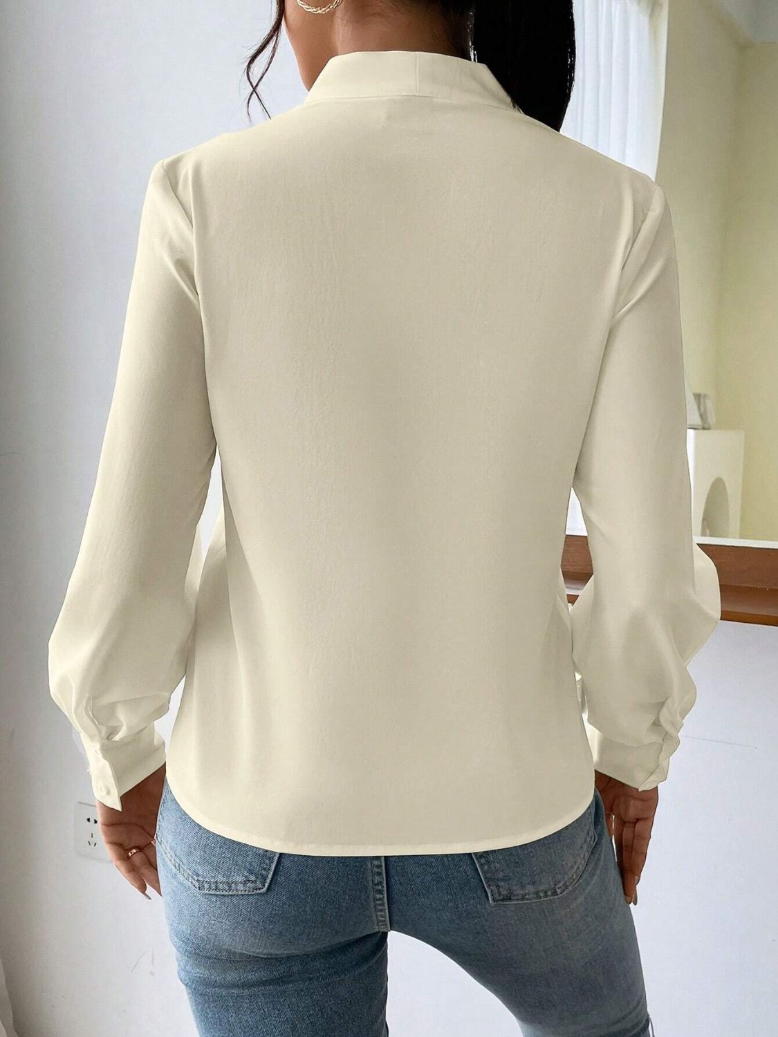 V Neck Long Sleeve Top