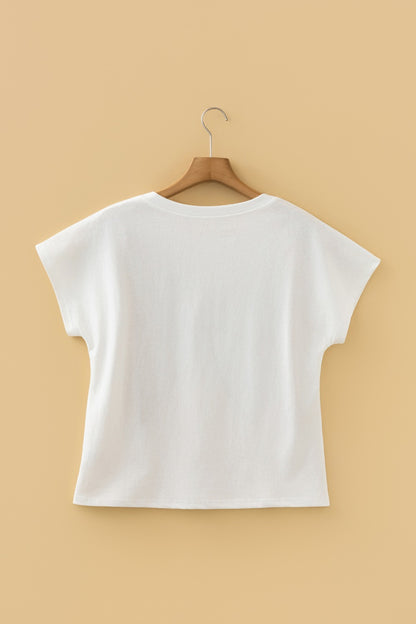Leopard Bow Graphic Relaxed Fit T-Shirt