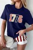 Patriotic 1776 Round Neck T-Shirt