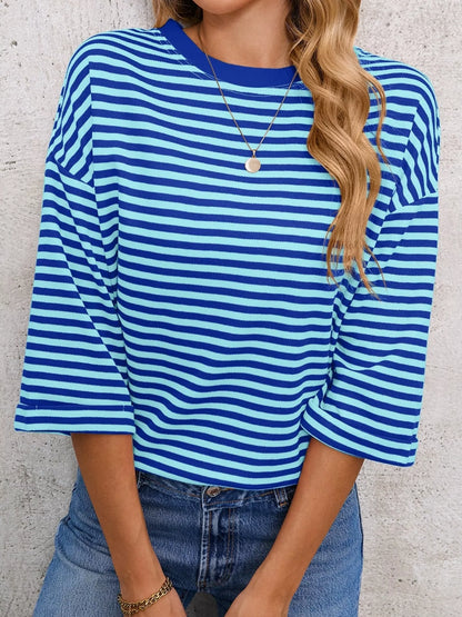 Striped Back Bow Tie T-Shirt