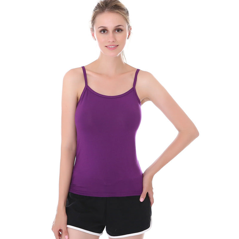 Damen Modische Stretch-Camisole-Weste, vielseitige Basic-Weste 