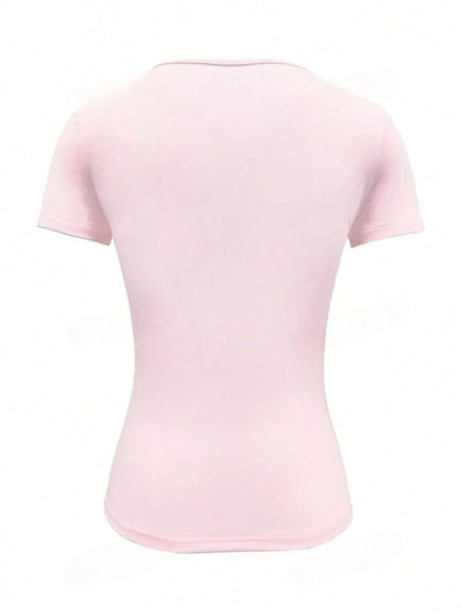 Round Neck Short Sleeve T-Shirt