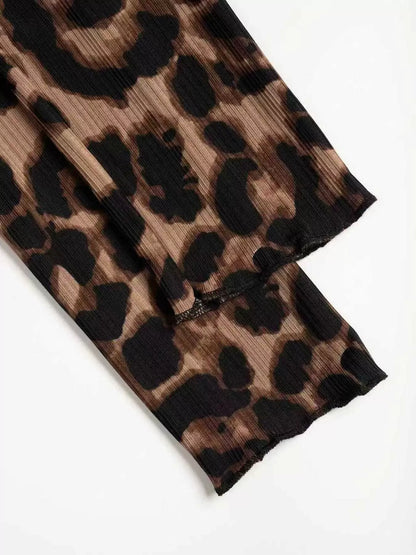 Leopard Button-Up T-Shirt