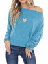 One Shoulder Long Sleeve T-Shirt