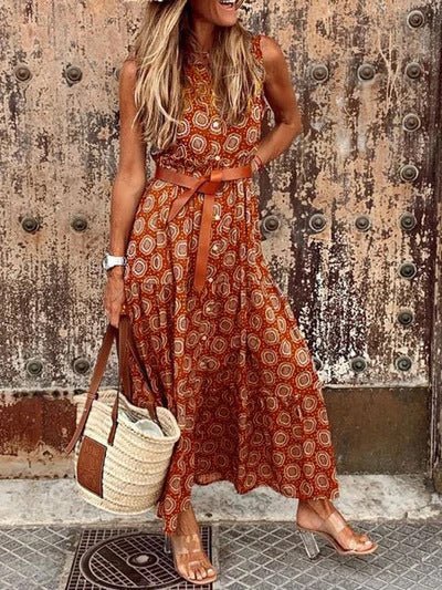 Casual Bohemian Summer Polka Dot Dress