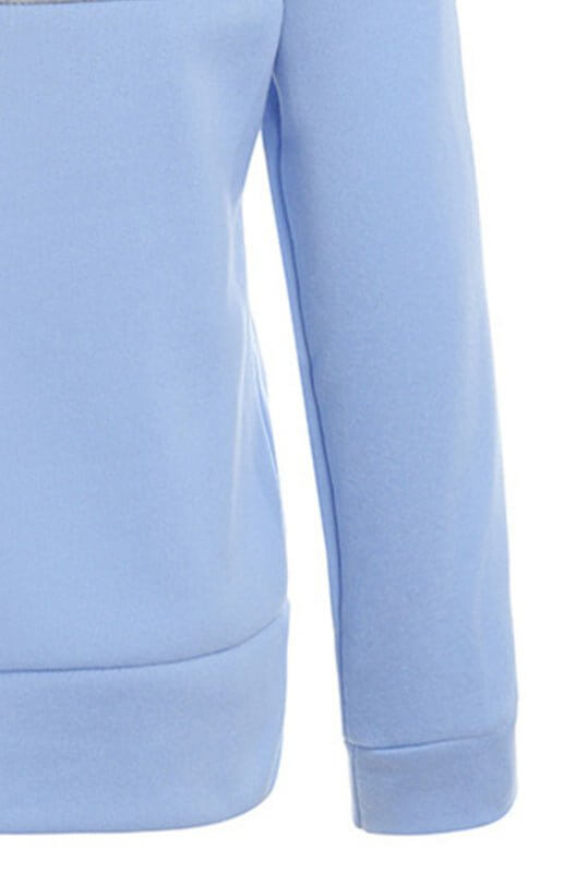 Sweat-shirt à capuche et manches longues en velours avec double fermeture éclair et blocs de couleurs 