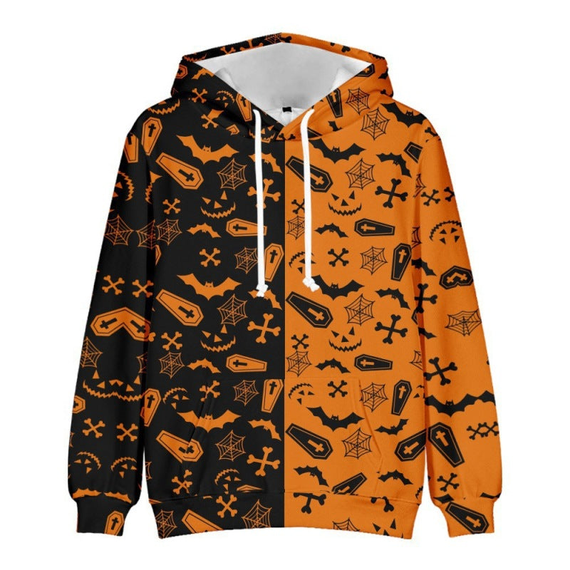 Damen Halloween Kürbis Totenkopf Serie Sweatshirt 