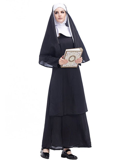 Costume de cosplay de robe noire d&