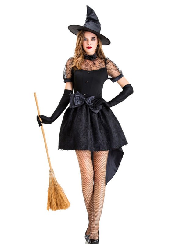 Halloween Schwarze Hexe Sexy Cosplay Hexenkostüm 