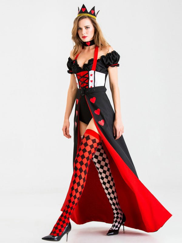 Halloween Cosplay Reine De Coeur Reine Uniforme 