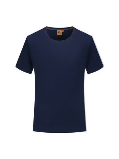 Simple, casual, solid color short-sleeved T-shirts for men and women