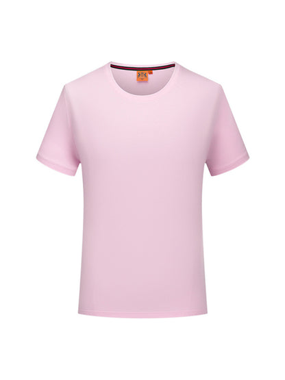 Simple, casual, solid color short-sleeved T-shirts for men and women