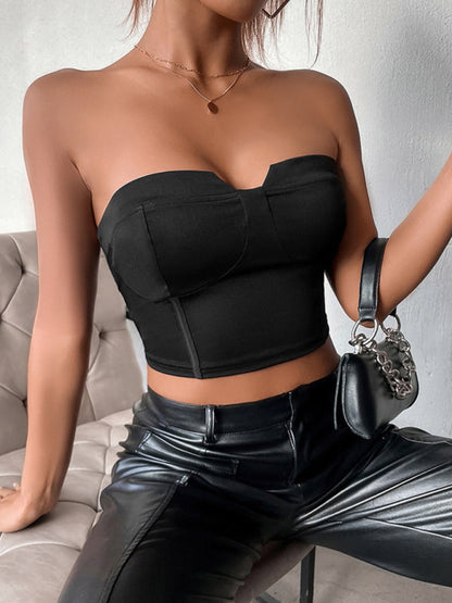 Sexy rückenfreies, schulterfreies Tube-Top für Damen 