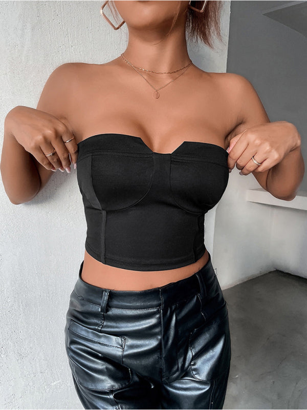 Sexy rückenfreies, schulterfreies Tube-Top für Damen 