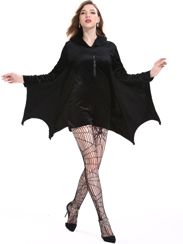 Dunkle Batsuit-Uniform der siamesischen Vampirhexe 