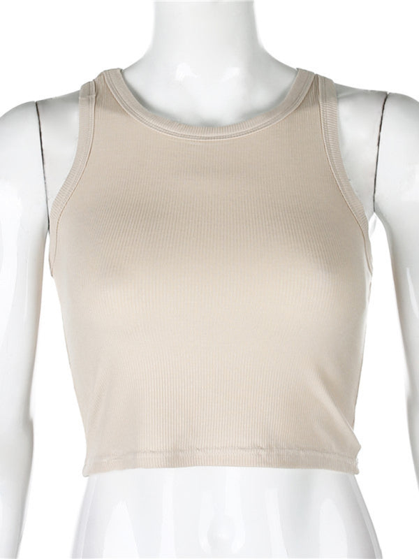 Einfarbiges Basic-Baselayer-Stretch-Tanktop für Damen 