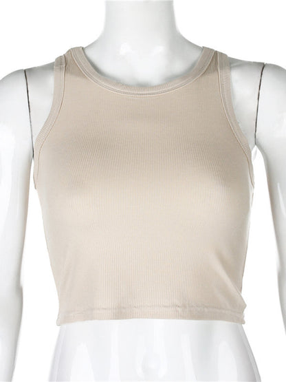 Einfarbiges Basic-Baselayer-Stretch-Tanktop für Damen 