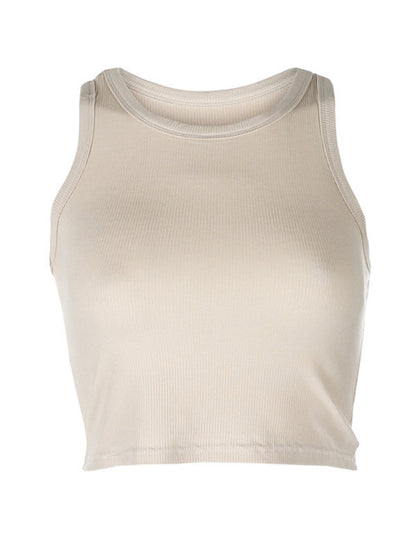 Einfarbiges Basic-Baselayer-Stretch-Tanktop für Damen 