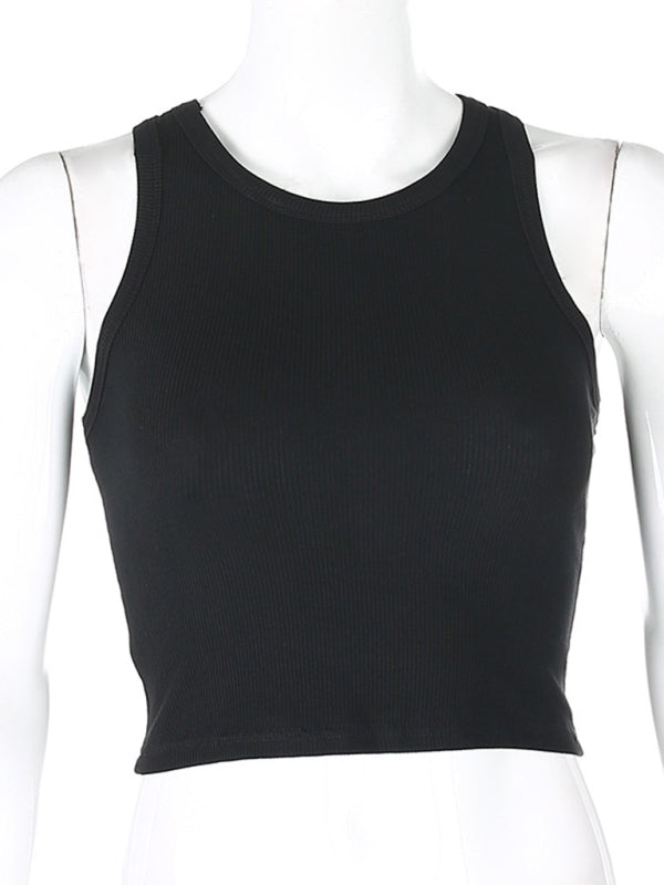 Einfarbiges Basic-Baselayer-Stretch-Tanktop für Damen 