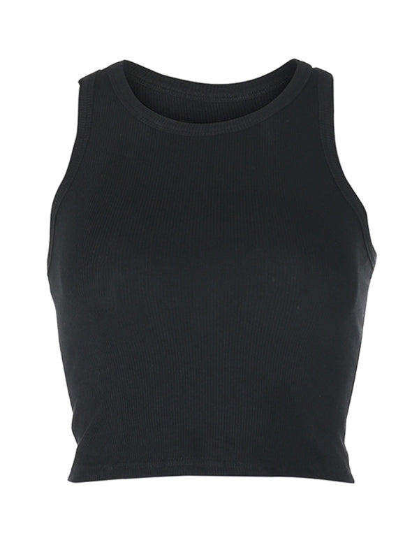 Einfarbiges Basic-Baselayer-Stretch-Tanktop für Damen 